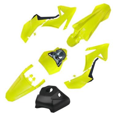 Imagem de Kit Carenagem C/ Farol Amx Adventure Xr 250 Tornado, Amarelo