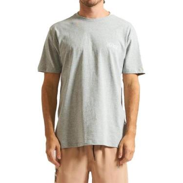 Imagem de Camiseta Hurley Originals WT24 Masculina Mescla Cinza, P, Cinza claro