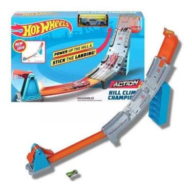 Imagem de Pista Hot Wheels Campeonato Para O Topo 1 Veículo Mattel Cor Azul