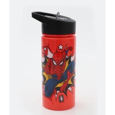 Imagem de Garrafa Squeeze Homem Aranha Disney 500ml-33084, UN, Vermelho