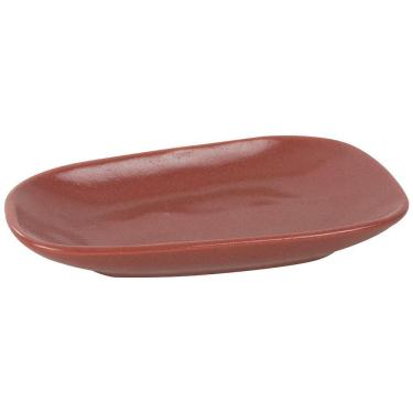 Imagem de Prato Oval Sumatra em Cerâmica 12 X 21,40 cm para Servir Vermelho L'Hermitage