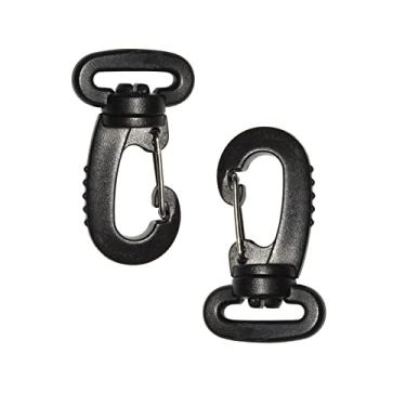 Imagem de Flyshop – Fecho de lagosta de plástico preto, clipe de gatilho, tira giratória, fecho de fivela, gancho, 50 peças (2,54 cm)