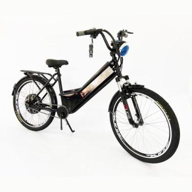Imagem de Bicicleta Elétrica Aro 26 Duos Confort 800W 48V 15Ah Preta