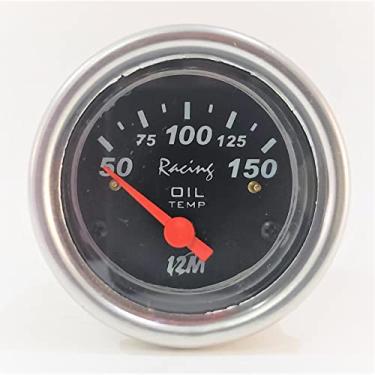 Imagem de Termômetro Automotivo Óleo DVR 50 a 100C 52mm Preto