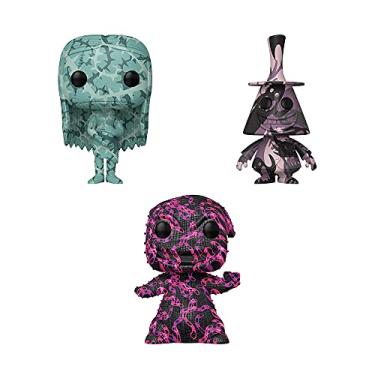 Imagem de Funko Pop! Artist Series Nightmare Before Christmas Set of 3 with Protector Cases: Sally, Oogie and Mayor