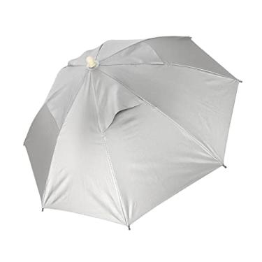 Imagem de Chapéu Guarda-chuva Ajustável Mãos Livres Guarda-chuva Com Proteção Uv para Pesca, Acampamento, Praia, Jardinagem, Guarda-sol