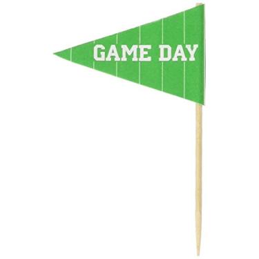 Imagem de Beistle Pacote com 50 palhetas de futebol americano para festas, 5,8 cm