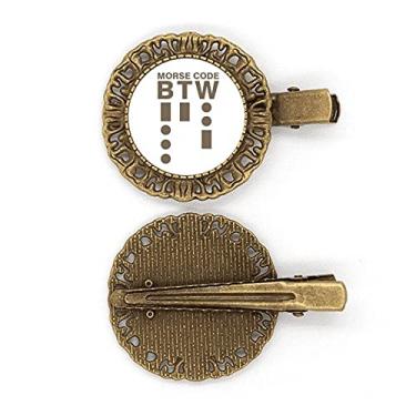 Imagem de Morse Code Way Art Deco Presente, Fashion Hairpin Broche Clipe de Cabelo Presilha