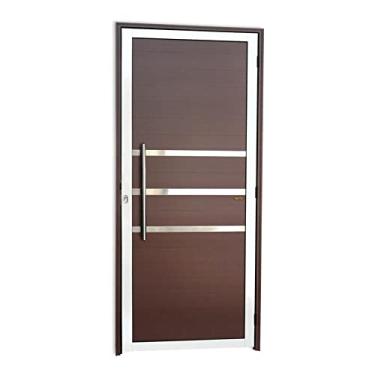 Imagem de Porta Lambril com Friso com Puxador Super 25 210cm x 80cm Brimak Mix Corten