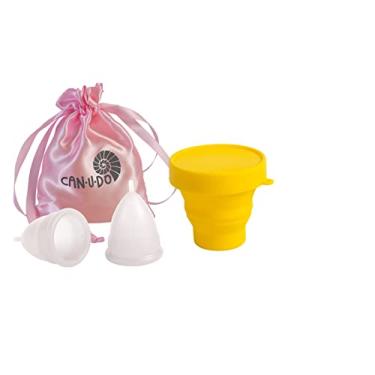 Imagem de Kit Meu Coletor Menstrual Can.u.do Semi Transparente (Pequeno)