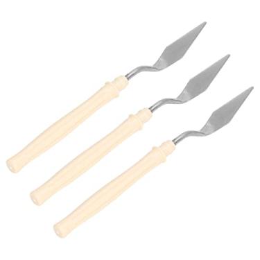 Imagem de Espátula de Pintura, Faca de Pintura de Arte, Faca de Pintura de pá Angular de Plástico Ferramentas de Faca Multiuso Fácil de Pintura a óleo para Aquarela para Pintura de Unhas