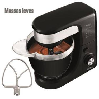 Imagem de Batedeira Planetaria Philco 500W 12VEL PHP500 Turbo - 103401022 PRETO/INOX 110 VOLTS
