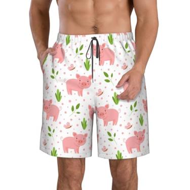 Imagem de Xiso Ver Calção de banho masculino de secagem rápida, short de praia, férias, festa, ca...