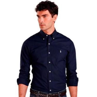 Imagem de Camisa Ralph Lauren Custom Fit Oxford Masculina-Masculino