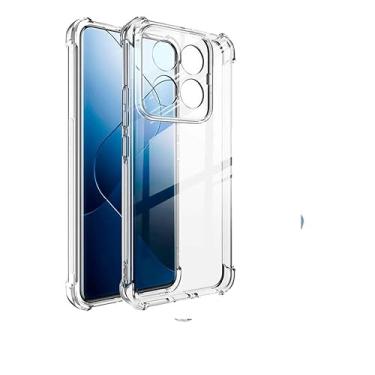 Imagem de Genérico Capa de Celular Xiaomi 14 Transparente TPU Absorvente de Choque Proteção Flexível