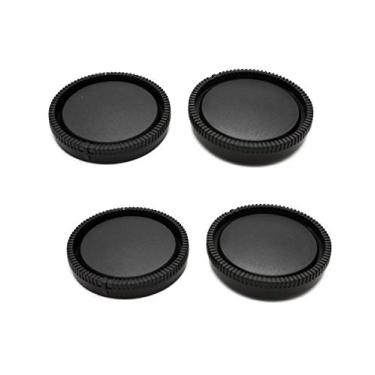 Imagem de WH1916 Tampa do corpo da câmera + tampa traseira da lente para Sony E-Mount serve para câmera Sony A9 a7riv a7r3 a7r2 a7miii a7mii A7R A7S A7SII A6500 A6400 A6300 A6000 (pacote com 2)