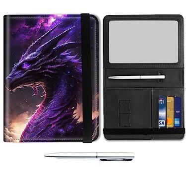 Imagem de Combo porta-cartão de passaporte e vacina, porta-passaporte de couro para viagem, capa com compartimento para cartão de vacinação CDC, protetor organizador de documentos de viagem para homens e