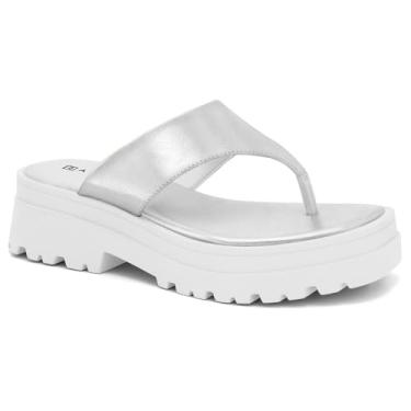 Imagem de Chinelo Feminino Flatform Prata Ramarim 2338242-0007