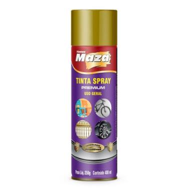Imagem de Tinta Spray Metálico Ouro Maza