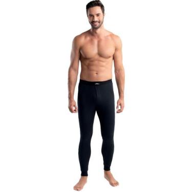 Imagem de Ceroula Minhocão Mijão Canelado Masculino Adulto Mash Adulto, Preto, G