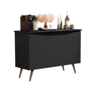Imagem de Buffet / Balcão / Bancada ENC 3 Portas Estilo Retrô Com Tampo em MDF d