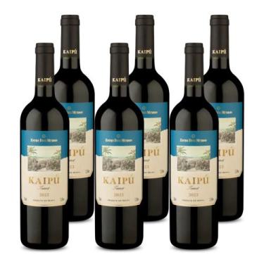 Imagem de Kit 6 Vinhos Entre Dois Mundos Kaipú Tannat Tinto Brasil 750ml