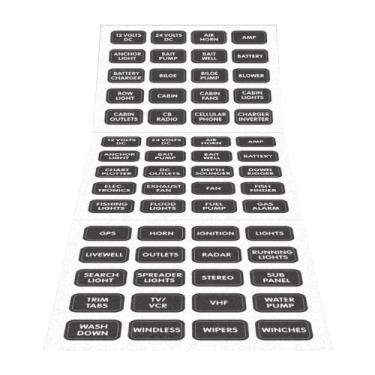 Imagem de Blue Sea Systems Conjunto de etiquetas pretas 60