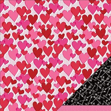 Imagem de American Crafts Cartolina dupla face Xoxo, 30,5 x 30,5 cm, All My Heart