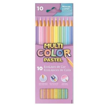 Imagem de Lápis de Cor Multicolor Pastel 10 Cores - MulltiColors