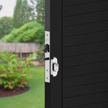 Imagem de Fechadura 3f Correr Bico De Papagaio Aluminio Gold 6115, Cromado