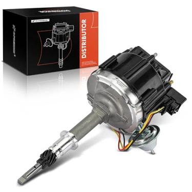 Imagem de A-Premium Distribuidor de ignição com tampa e rotor compatível com Chevrolet C10, C20 Suburban, Camaro, Caprice, Impala, K20 Suburban, Nova e GMC C15, C1500 Suburban, G3500, K35, P4500, V2500, R3500