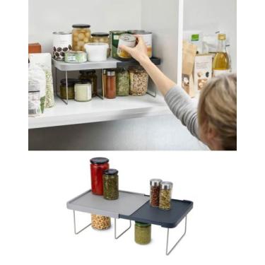 Imagem de Prateleira Expansível Organizadora Para Cozinha Armário Dispensa LR-00