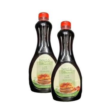 Imagem de 2 Calda Xarope PARA PANQUECA Lite Syrup Bowl & Basket 709ml