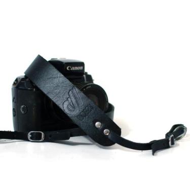 Imagem de Alça de Pescoço Em Couro Legitimo Para Cameras Dslr - dedcases, Preto
