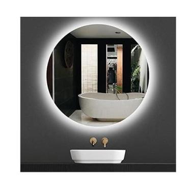 Imagem de Espelho redondo iluminado com LED frio 50cm - Woodglass