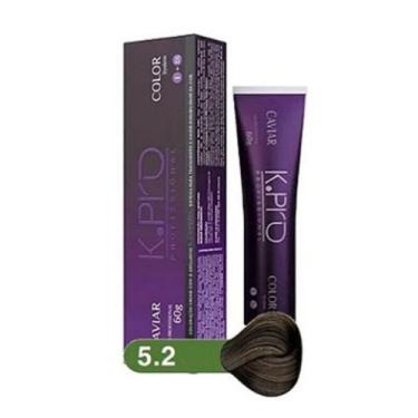 Imagem de Tintura Profissional K.PRO Caviar Color 5.2 Castanho Claro Mate Peroli