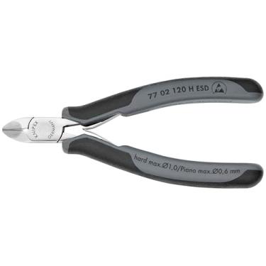 Imagem de KNIPEX Ferramentas - Cortadores diagonais eletrônicos com bordas de corte de metal de carboneto, ESD (7702120HESD)