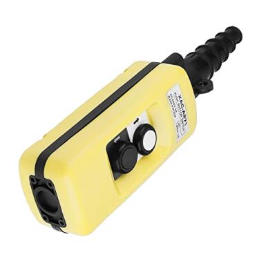 Imagem de Interruptor de Botão de Pressão para Talha de Corrente de Guindaste Controlador Pendente de Elevação, Material Plástico ABS, Tipo de Contato Normalmente Aberto, Cor de Botão