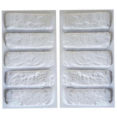 Imagem de KIT 4Moldes Tijolinho demolição placas de gesso 3d decorativ - Silico 