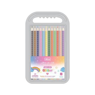 Imagem de Lápis de Cor Corpo com Glitter 12 Cores Redondo Tilibra