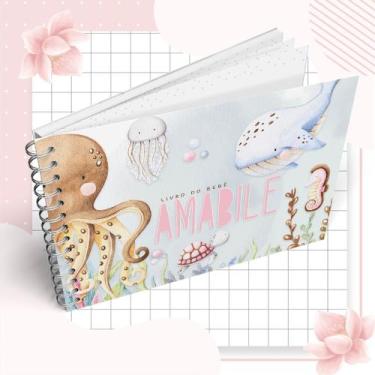 Imagem de Livro do Bebê MENINA para acompanhar da gestação aos 5 anos - GuttiPri