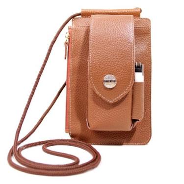 Imagem de Bolsa Transversal Cigarreira em Couro Artlux 9057, Caramelo
