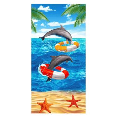 Imagem de Toalha De Praia Banho Piscina Aveludada 140x70cm Várias Estampas - Roz