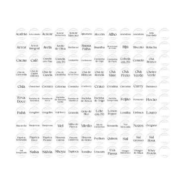 Imagem de 110 Etiquetas em Vinil Adesivas Para Potes Alimentos e Temperos Cozinh