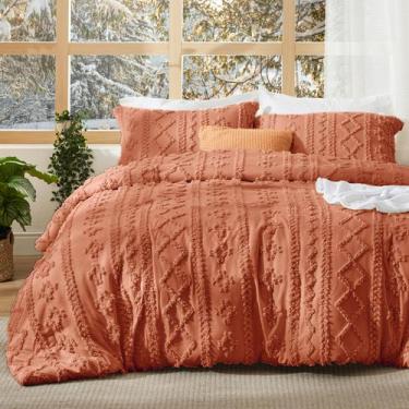 Imagem de Conjunto de Edredom Bedsure Queen Size - Estilo Boho Terracota