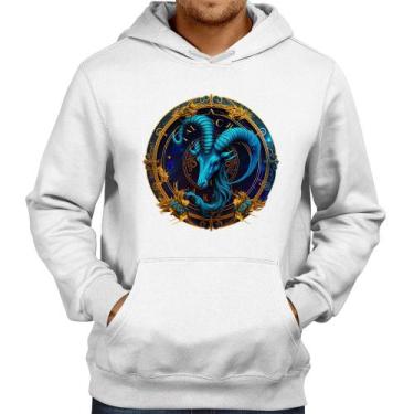 Imagem de Moletom Capricórnio Sígno - Foca na Moda, Branco, GG