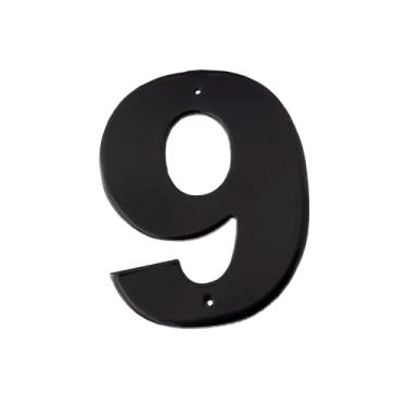 Imagem de Montague Metal Products Helvetica Font número individual de casa, 22,8 cm, 20,3 cm