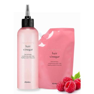Imagem de Enxágue com vinagre de cabelo A'PIEU Raspberry pH Balance 200mL e 400mL