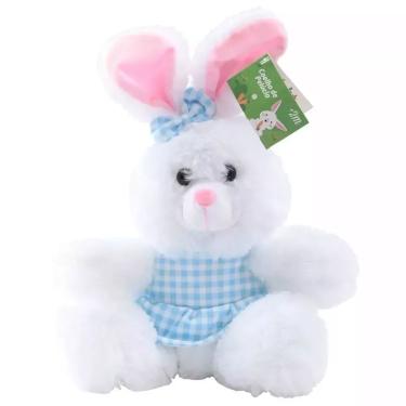 Imagem de Pelúcia Coelho com Vestido Xadrez 30cm Sortido - brink+