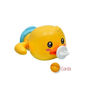 Imagem de Patinho Nadador A Corda Para Bebê Sort - Polibrinq BB3008